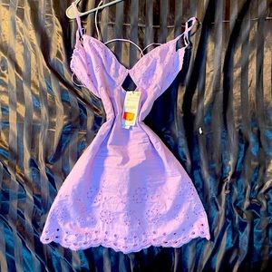 mini babydoll dress from zara zipper closure with a soft pattern.